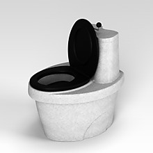 Торфяной Туалет Rostok белый гранит с термосидением